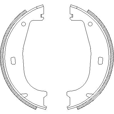 Колодки гальмівні, WOKING (Z440600)