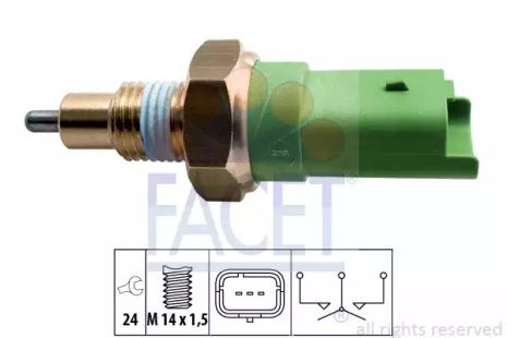 Вимикач світла заднього ходу, FACET (76245)