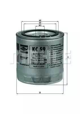 Фільтр паливний KNECHT (KC59)