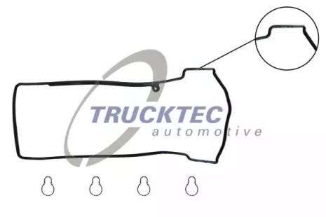 Прокладка клапанної кришки, TRUCKTEC (0210119)