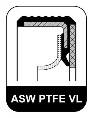 Герметичне кільце, 28x47x8 ASW RD PTFE/ACM ELRING (159714)