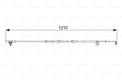 Датчик износа тормозов. колодок Range Rover Sport, BOSCH (1987473054)