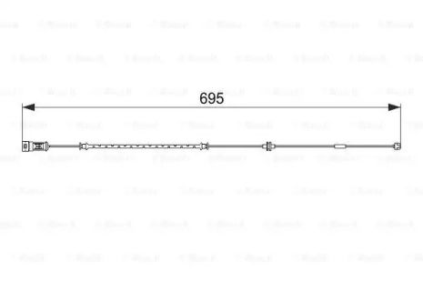 Датчик износа тормозных колодок 695mm OPEL Signum/Vectra C \\F \\1,6-3,2 \\01-08, BOSCH (1987474585)