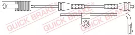 WS 0202 A QUICK BRAKE Датчик износа тормозных колодок (задних) BMW 5 (E39) 97-04 (L=1100mm), QUICK BRAKE (WS02