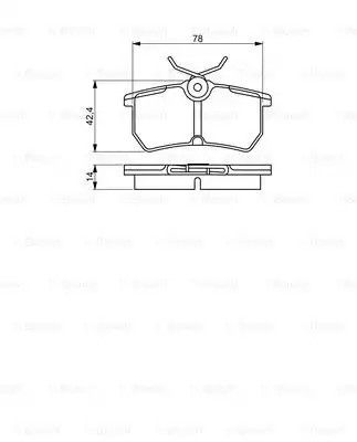 Колодки гальмівні, BOSCH (0986495227)