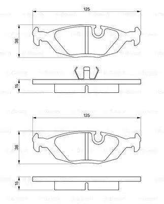 Гальмівні колодки Saab/Volvo 900/9000/440/460/480 Ззаду. Bosch (0986460996)