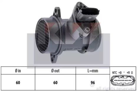 Расходомер воздуха, KW (491158)