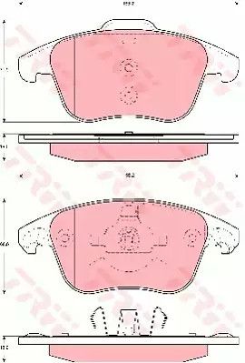 GDB1691 TRW - Тормозные колодки для дисков, TRW (GDB1691)