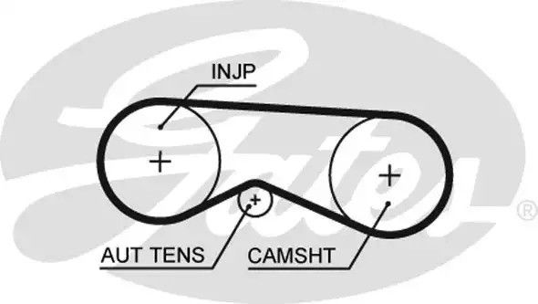 Ремень зубч. для насоса топливный AUDI, SKODA, VW PASSAT 2,5 TDI GATES (5531XS) Ремень зубч. для насоса топливный AUDI, SKODA, VW PASSAT 2,5 TDI GATES (5531XS)