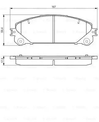 Гальмувати гальмівний диск Lexus RX Front. Bosch (0986495169)