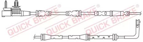 Датчик зносу гальмівних колодок, QUICK BRAKE (WS0419A)