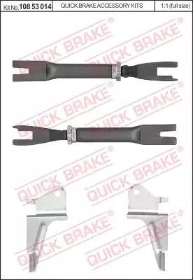 108 53 014 QUICK BRAKE Комплект ругулятора,барабанный тормоз. механизм