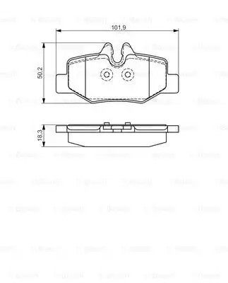 Колодки тормозные, BOSCH (0986495088)