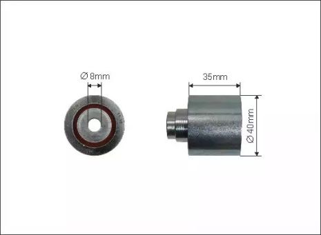 40x8x35 Ролик ременя приводного Audi/Ford/Seat/Skoda/VW, CAFFARO (6235)