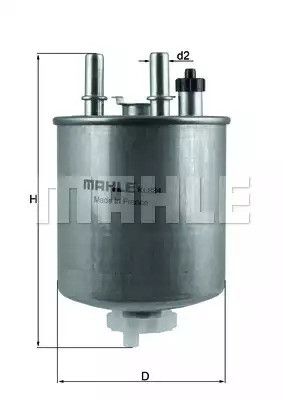 Фільтр KL834 (Mahle/Knecht), Mahle/Knecht (KL834)