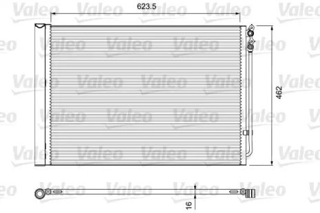 Конденсатор кондиціонера BMW 5/6/7 (F10/F18) 10-18, 814410 (VALEO)