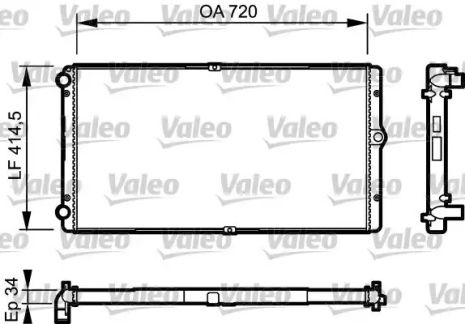 Радиатор, VALEO (732177)