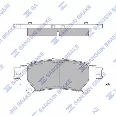 Гальмувати гальмівний диск Toyota RX350, RX450H 10- Зад. (Sangsin), Sangsin (SP1458)