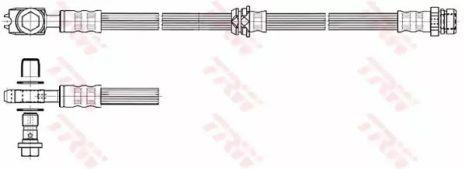 Шланг гальмівний передній, TRW (PHD560)