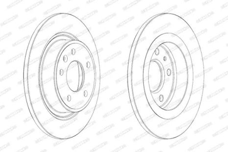 Диск гальмівний (замінений на DDF1871C), FERODO (DDF1871)