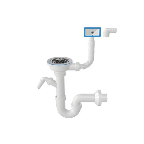 Сифон для мойки с переливом 3 ½ Nova 1148