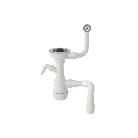 Сифон для гранитной мойки с переливом 3 1/2 Nova 1048