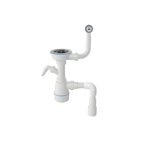 Сифон для гранитной мойки с переливом 3 1/2 Nova 1048 Сифон для гранитной мойки с переливом 3 1/2 Nova 1048