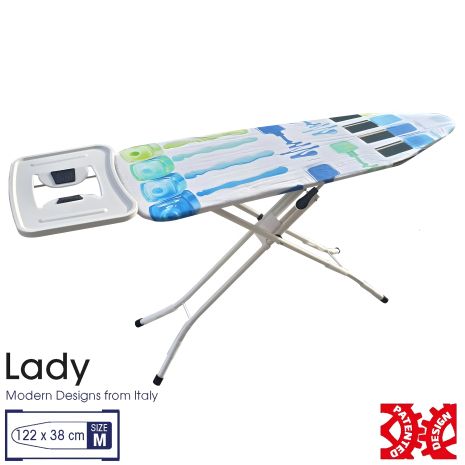 Доска для глажки Casa Si Lady 122x38 White/Blue Laquer (CS93574R267) Доска для глажки Casa Si Lady 122x38 White/Blue Laquer (CS93574R267)