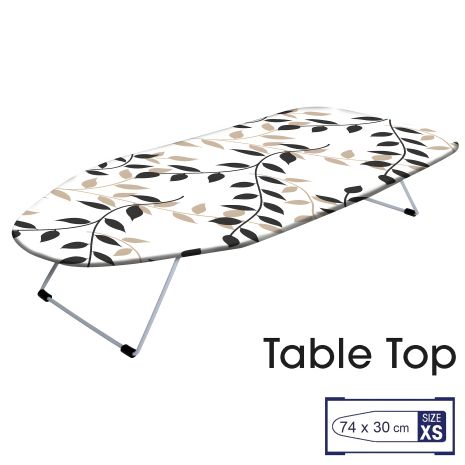 Casa Si Table Top прасувальна дошка 73x30 White/Black Leaves (CS95159P168)