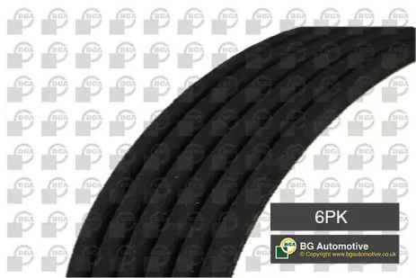 Ремінь генератора 6PK1538 Golf IV/BMW/Ford/Opel, BGA (6PK1538)