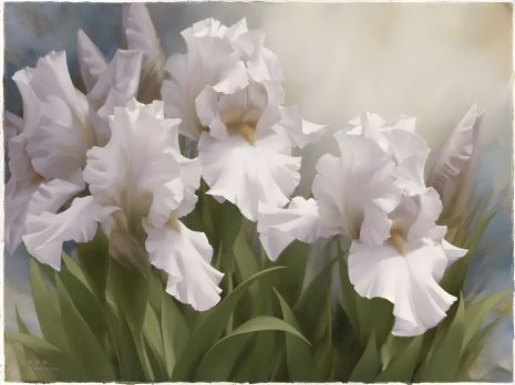 Іриси 40х50 см алмазна мозаїка ColorArt SP104