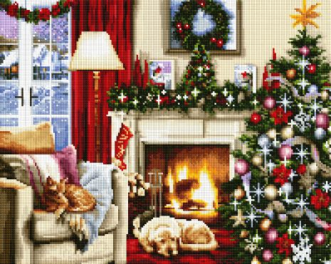 Алмазна мозаїка "Новий рік" 40х50 см ColorArt SP121