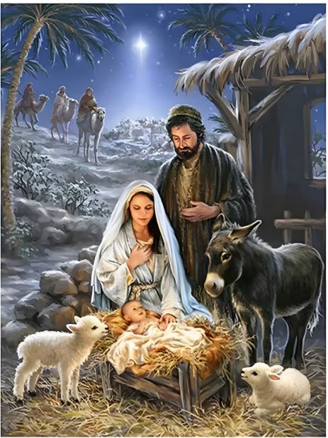 Ікона Різдво 40х50 см Алмазна мозаїка ColorArt SP118