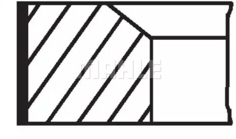 Кільця поршневі VAG 81,51 AEK/AFT/AHL 1,2/1,5/2,0 , MAHLE (03301N2)