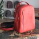 Шкіряний рюкзак червоний жіночий GS Шкіряний рюкзак червоний жіночий GS