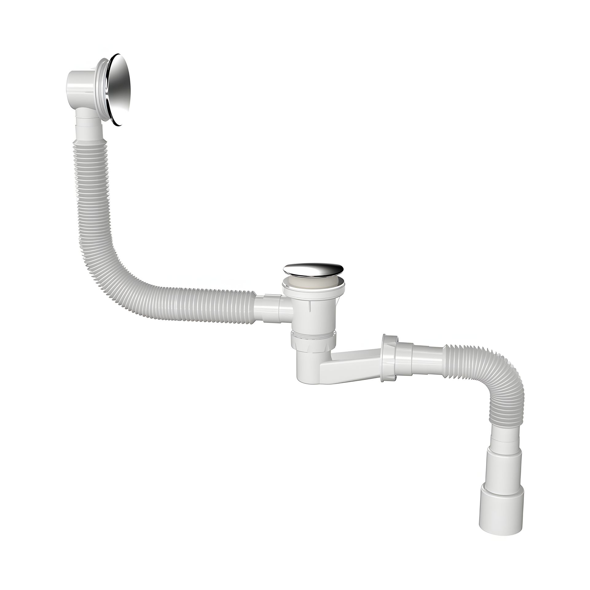 Автоматичний сифон для ванни з донним клапаном, Nova 1542 Автоматичний сифон для ванни з донним клапаном, Nova 1542