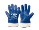 Масло-бензостійкі рукавички з повним нітриловим покриттям 10.5" 12 пар сині MASTERTOOL 83-0407doz