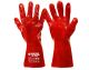 Кислотостойкие перчатки из хлопкового трикотажа с полным PVC покрытием, манжет крага 350 мм, 10.5" красные MASTERTOOL 83-0502 Кислотостойкие перчатки из хлопкового трикотажа с полным PVC покрытием, манжет крага 350 мм, 10.5" красные MASTERTOOL 83-0502