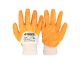 Оранжевые хлопчатобумажные трикотажные перчатки с нитриловым покрытием ¾ и вязаным манжетом 10", MASTERTOOL 83-0405 Оранжевые хлопчатобумажные трикотажные перчатки с нитриловым покрытием ¾ и вязаным манжетом 10", MASTERTOOL 83-0405