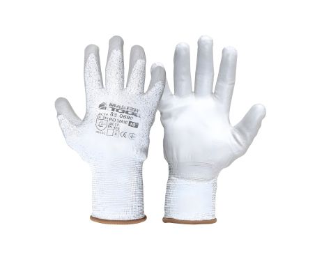 Порізостійкі рукавички з ПЕ волокна, 10", MASTERTOOL 83-0690