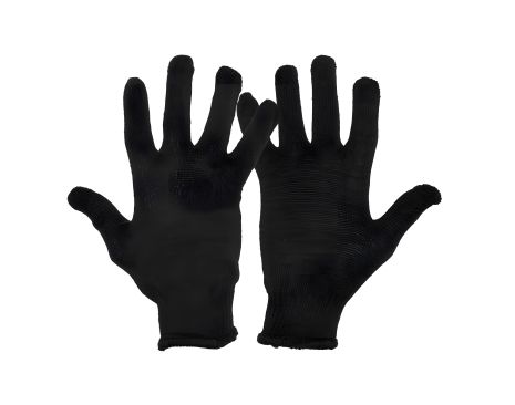 Перчатки трикотажные УНИВЕРСАЛ 70% хлопок/30% полиэстер 10 кл 2 нити 32 гр черные MASTERTOOL 83-0325