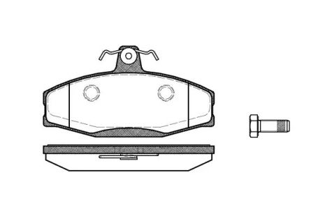 Гальмівні колодки, Woking Caddy II /Skoda Felicia 1.3-1.9 94- (P720320)