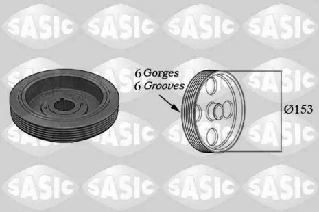 Шків колінвалу, Sasic, (5150G30), Sasic (5150G30)