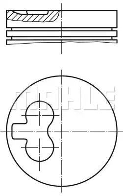 Поршень Mahle, MAHLE (0295501)