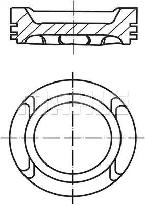 Поршень Mahle SKODA/VW Octavia/Golf 2,0 99-07, MAHLE (0306013)