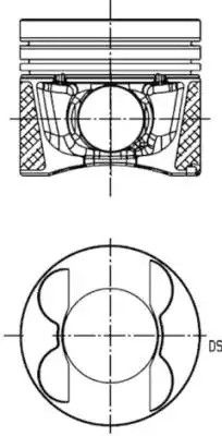 Поршень двигуна, KOLBENSCHMIDT (40776620)