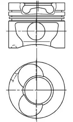 Поршня, KOLBENSCHMIDT (94823700)