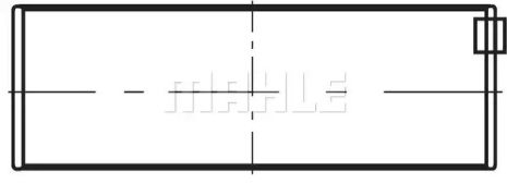 Вкладиші корінні MB HL 0,50 OM611/612/613/646/647/648 SPUTTER , MAHLE/KNECHT (001HL20044050)