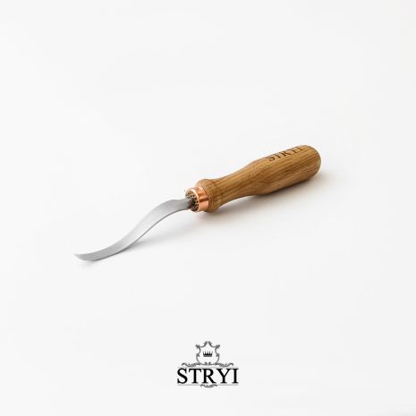 Стамеска клюкарза плоска 5мм STRYI Profi для різьби по дереву