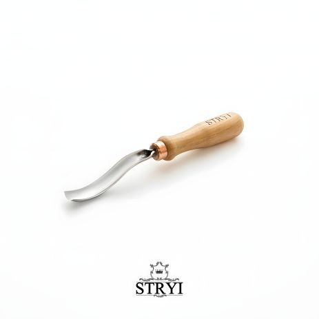 Стамеска клюкарза полукруглая 10мм STRYI Profi для резьбы по дереву
